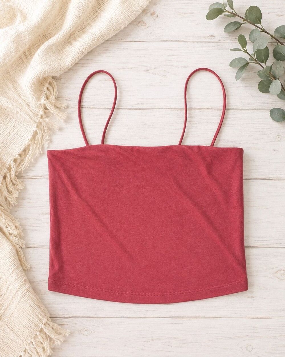 Seriously Soft Aeropostale Women’s XS Burgundy Red Cami Crop Tank Top